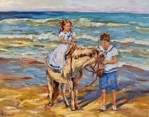 Живопись, Сюжетно-тематический жанр - Прогулка у моря