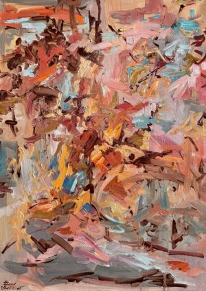 Живопись, Пейзаж - Закат солнца в Довиле