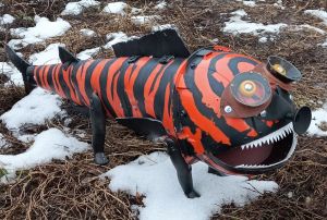 Скульптура, Анималистика - Дикая ходячая рыба