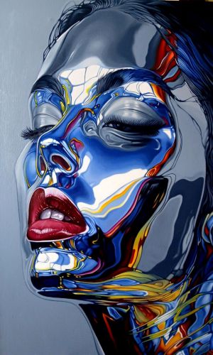 Живопись, Портрет - Первая любовь Терминатора по имени Ртуть, The Terminator&#039;s first love, named Quicksilve