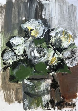 Графика, Натюрморт - Букет роз