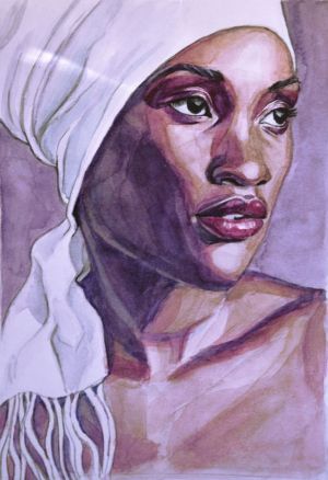 Графика, Портрет - Экзотическая красота 