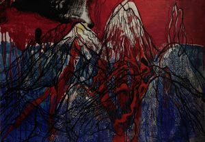 Живопись, Пейзаж - Извержение