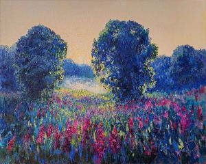 Живопись, Пейзаж - Уходящий день