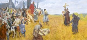 Живопись, Исторический жанр - Христианские проповедники среди язычников.