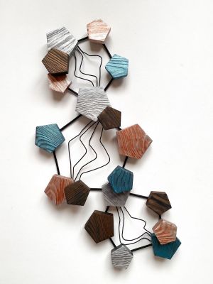 Скульптура, Бытовой жанр - Бирюзовые кристаллы