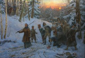 Живопись, Батальный жанр - Василиса Кожина.1812г