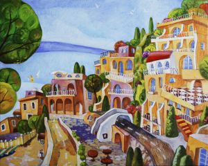 Живопись, Городской пейзаж - Позитано