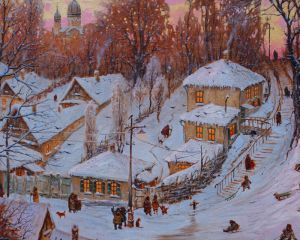 Живопись, Реализм - Зимой в Пятигорске